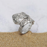 Celtic Knots Silver Seahorse Spoon Ring TRI1737 - Jewelry