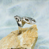 Aboriginal Inspired Turtle Sterling Silver Ring TRI1739 - Jewelry