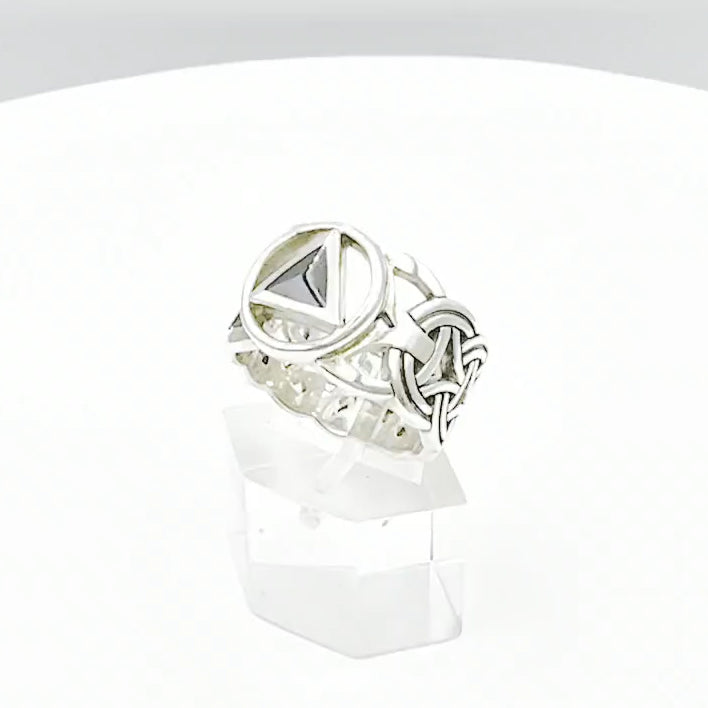 Recovery Viking Sterling Silver Ring with Gemstone TRI2275