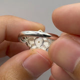 Manipura Solar Plexus Chakra with Celtic Designs Sterling Silver Ring TRI2338