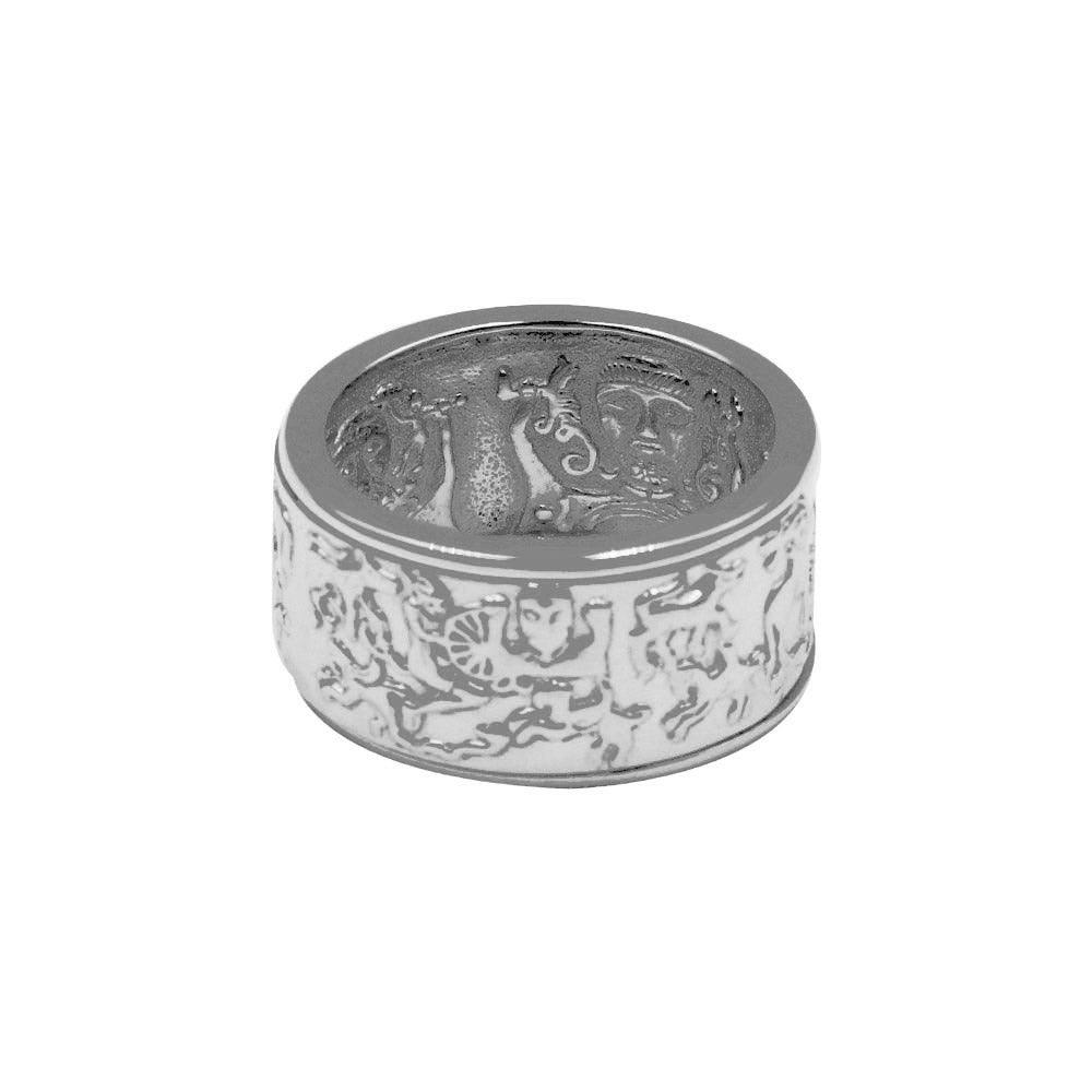 The Steve Miller Cernunnos God Silver Spinner Ring TRI2387 - Jewelry