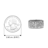 The Steve Miller Cernunnos Solid White Gold Spinner Ring WRI2387 - Jewelry