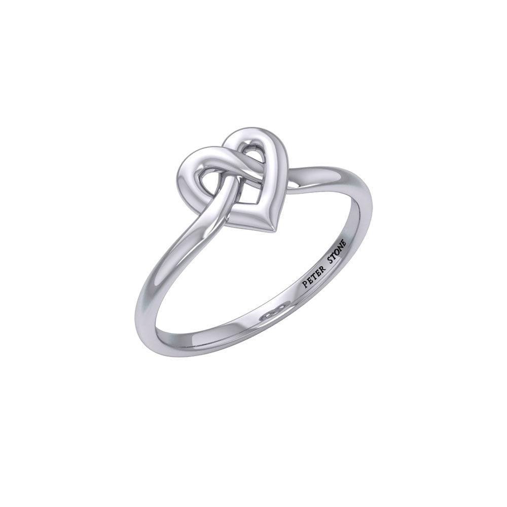 Celtic Heart Silver Ring TRI2390 - Jewelry
