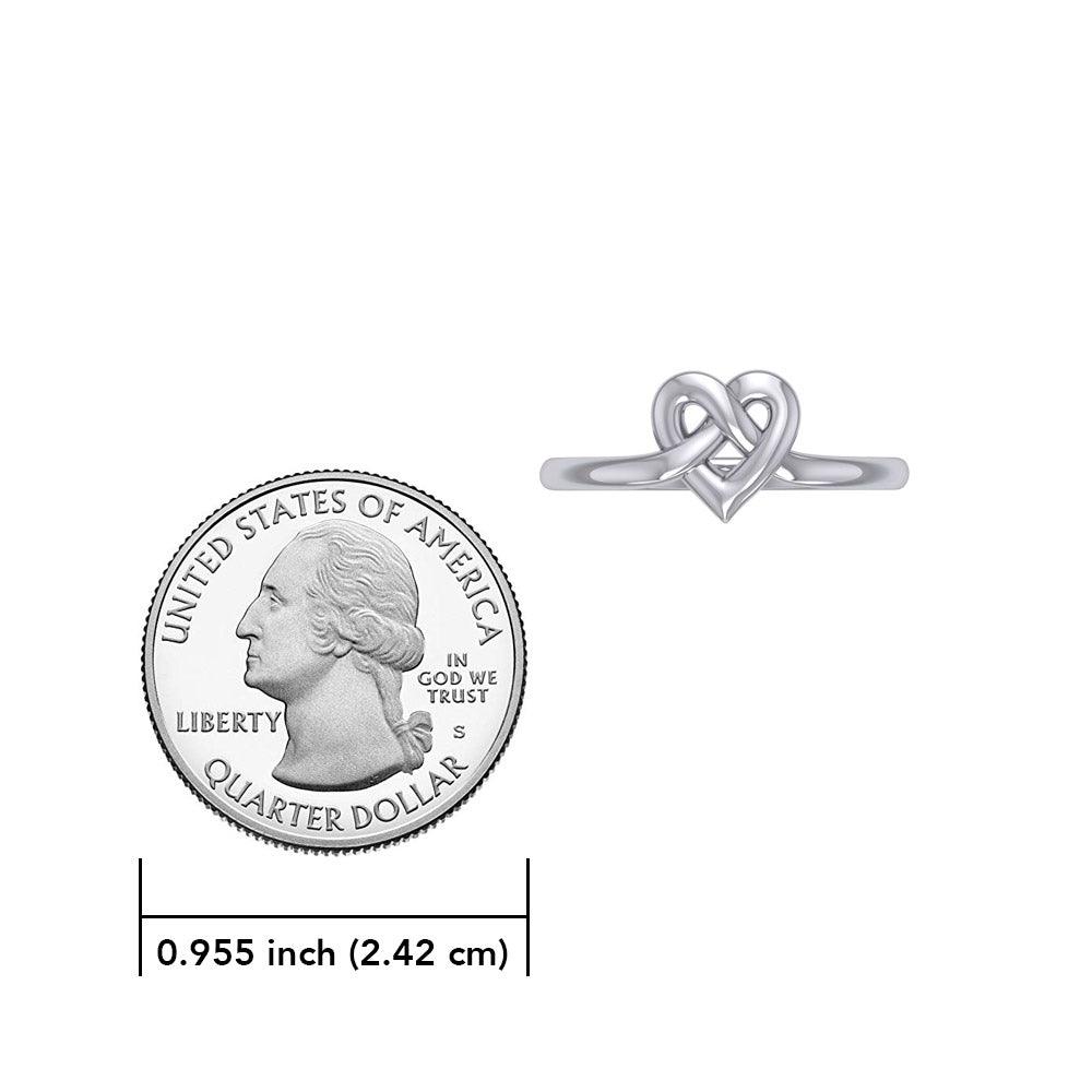 Celtic Heart Silver Ring TRI2390 - Jewelry
