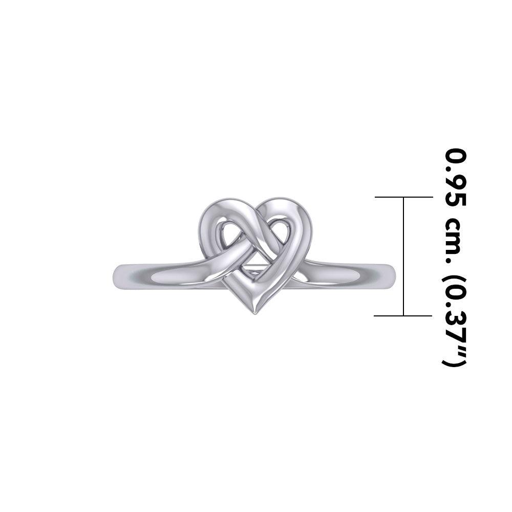 Celtic Heart Silver Ring TRI2390 - Jewelry