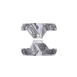 Peter Stone Puzzle Ring Theme Sigil of Archangels & Demons TRI2444 - Jewelry