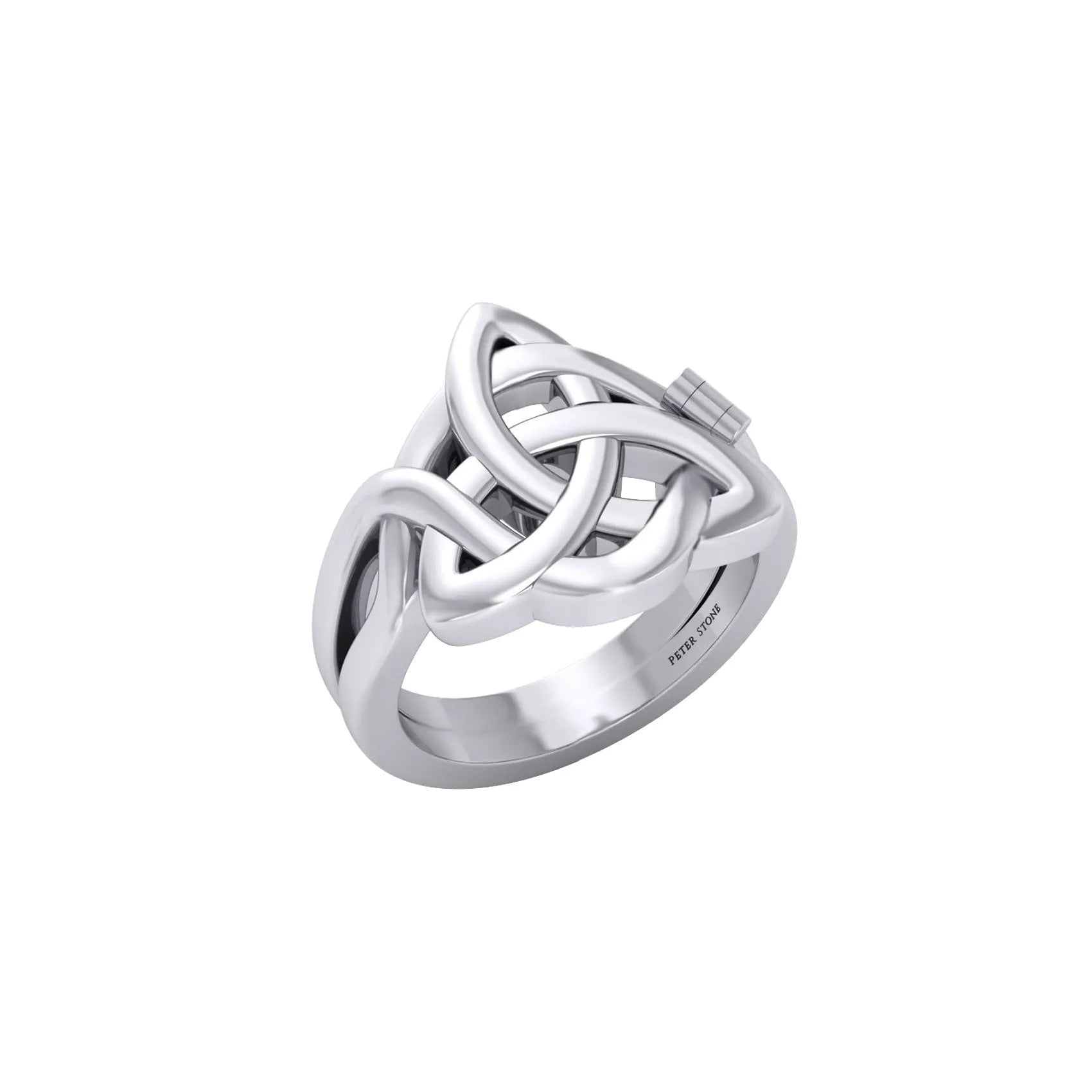 Peter Stone Triquetra Sterling Silver Puzzle Ring TRI2445