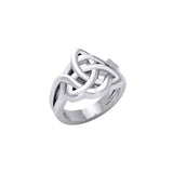 Peter Stone Triquetra Sterling Silver Puzzle Ring TRI2445