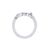 Peter Stone Triquetra Sterling Silver Puzzle Ring TRI2445