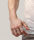 Peter Stone True Love Waits Celtic Silver Spinner Ring TRI2449 - Jewelry