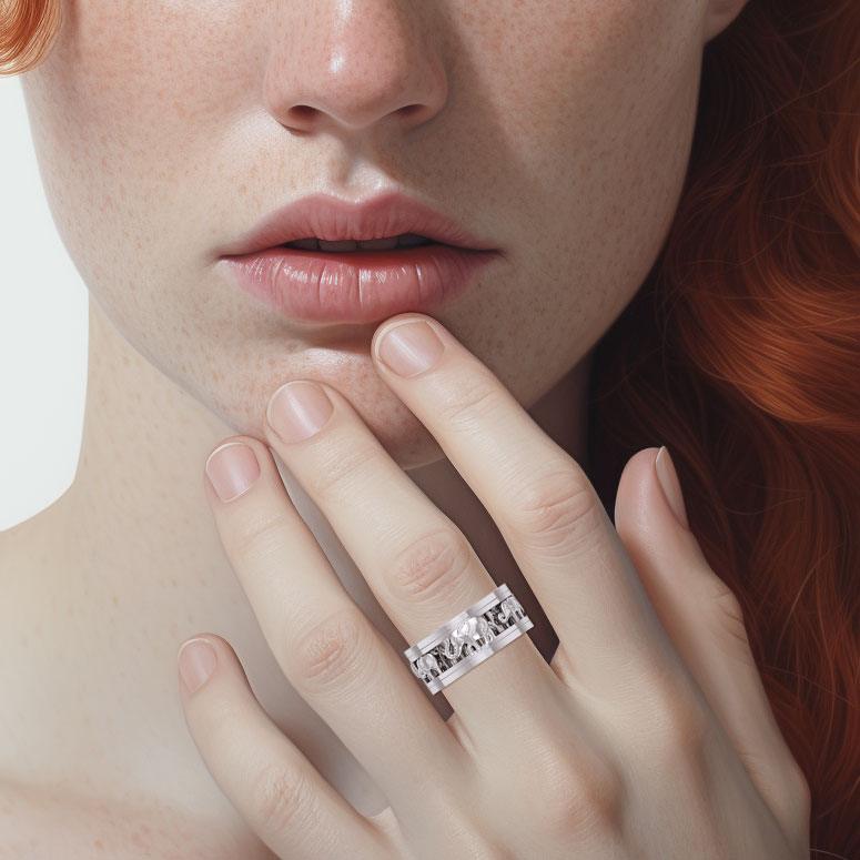 Elephant Silver Spinner Ring TRI2453 - Jewelry