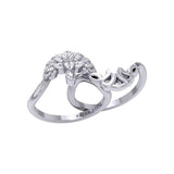 The Tree of Life Silver Puzzle Ring by Peter Stone Jewelry TRI2462 - Jewelry