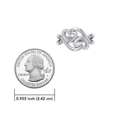 Double Heart Silver Puzzle Ring By Peter Stone Jewelry TRI2464 - Jewelry