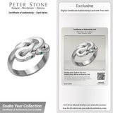 Sterling silver Tight in the knot snaking ring Oberon & Rhiannon Zell wedding Men rings Designed by Oberon Zell TRI2469