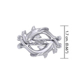 Enigma Fusion Sterling Silver Double-Hammer Headed Shark Puzzle Ring by Peter Stone TRI2470 - Jewelry