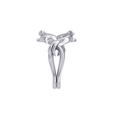 Marine Harmony Sterling Silver Whale Sharks Puzzle Ring by Peter Stone TRI2471 - Jewelry