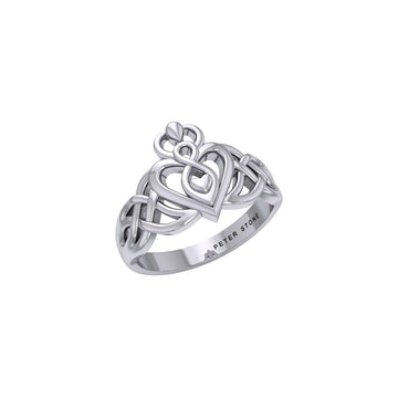 Eternal Love Goddess Sterling Silver Ring: Exquisite Jewelry by Peter Stone TRI2473 - Jewelry