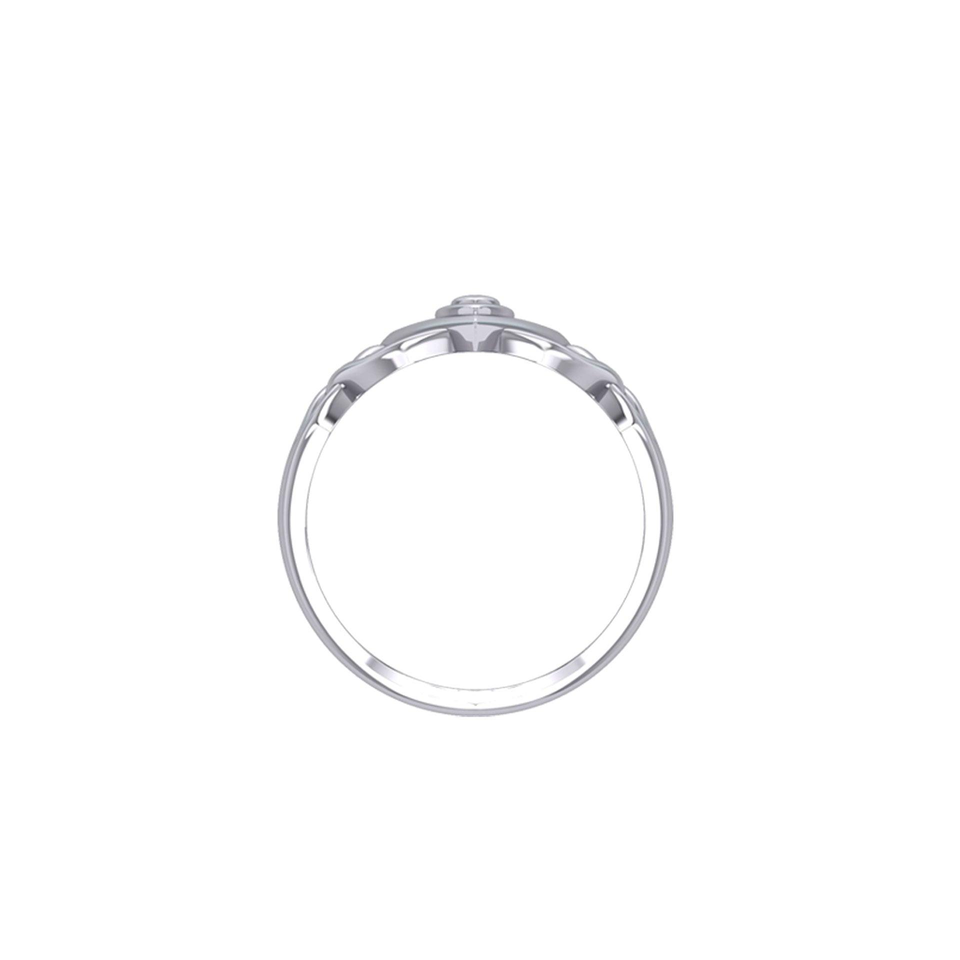 Eternal Love Goddess Sterling Silver Ring: Exquisite Jewelry by Peter Stone TRI2473 - Jewelry