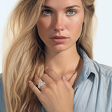 Eternal Love Goddess Sterling Silver Ring: Exquisite Jewelry by Peter Stone TRI2473 - Jewelry