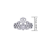 Eternal Love Goddess Sterling Silver Ring: Exquisite Jewelry by Peter Stone TRI2473 - Jewelry