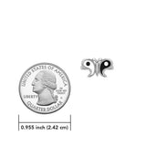 Harmony and Balance Sterling Silver Yin Yang Butterfly Ring by Peter Stone Jewelry TRI2477 - Jewelry