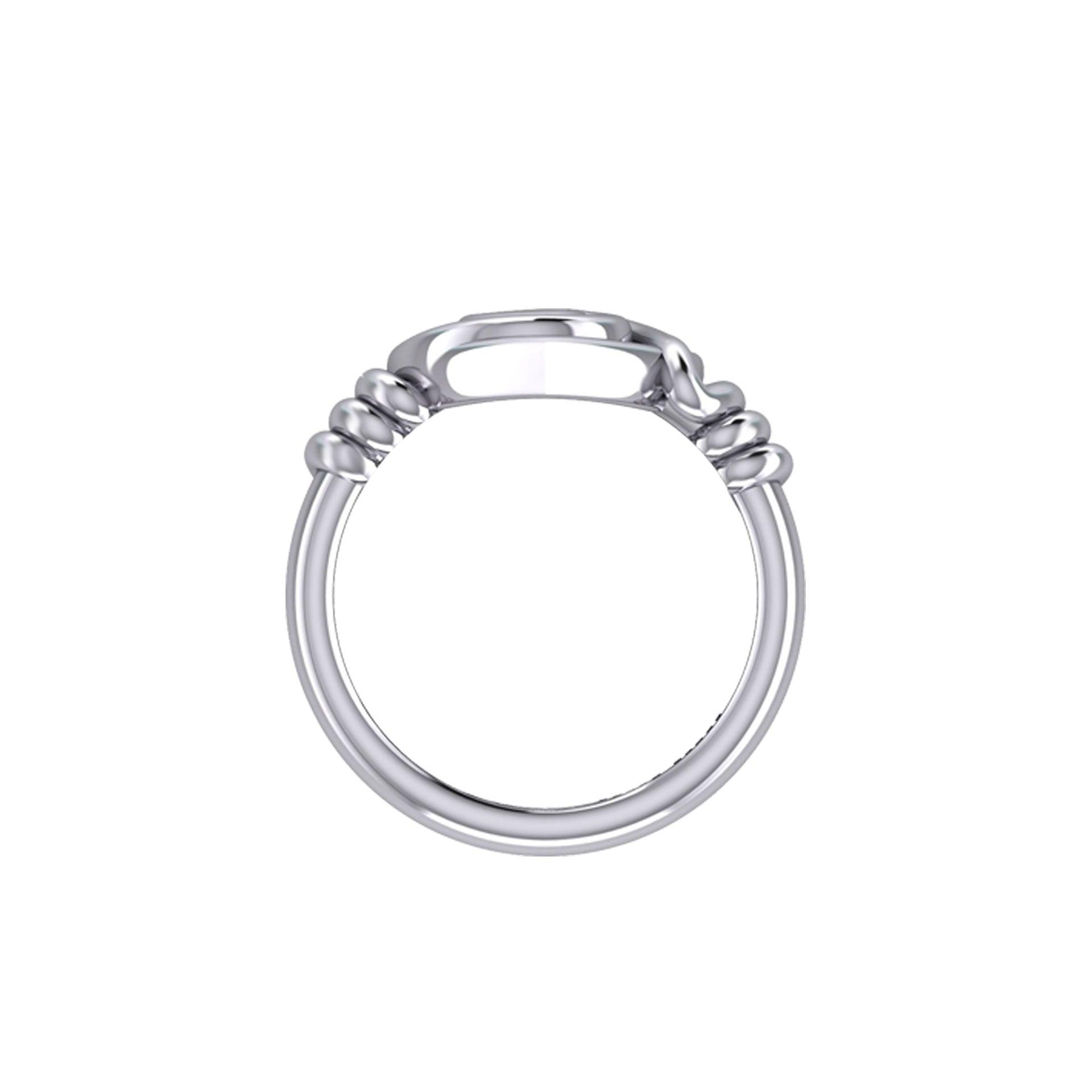 Spiral of growth, evolution, and progression. Its continuous, winding form suggests ongoing development and expansion sterling silver Ring by Peter Stone Jewelry TRI2481 - Jewelry
