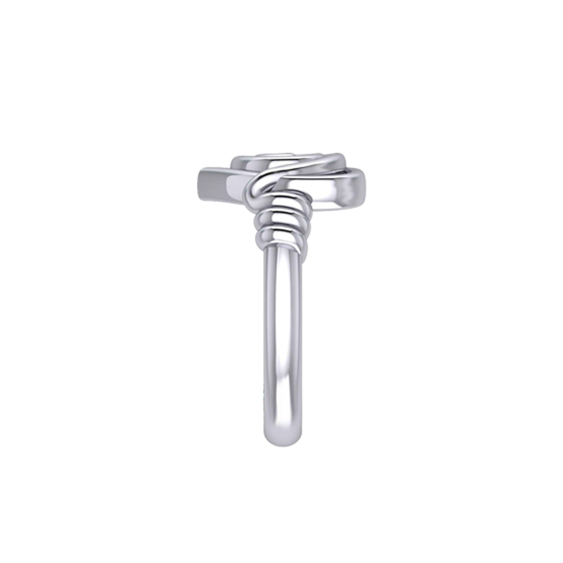 Spiral of growth, evolution, and progression. Its continuous, winding form suggests ongoing development and expansion sterling silver Ring by Peter Stone Jewelry TRI2481 - Jewelry