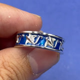 Manta Ray Sterling Silver Hollow Band Ring by DiveSilver TRI2537