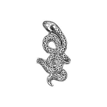 Celtic Spirit Snake Sterling Silver Ring TRI2560