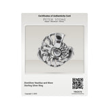 DiveSilver Nautilus and Wave Sterling Silver Ring TRI2576