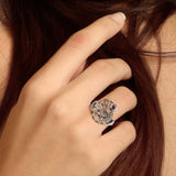 DiveSilver Nautilus and Wave Sterling Silver Ring TRI2576