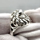 DiveSilver Nautilus and Wave Sterling Silver Ring TRI2576