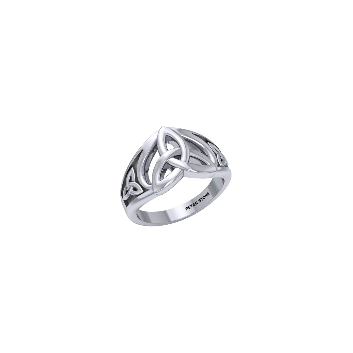 Celtic Trinity Knot Sterling Silver Ring TRI2584