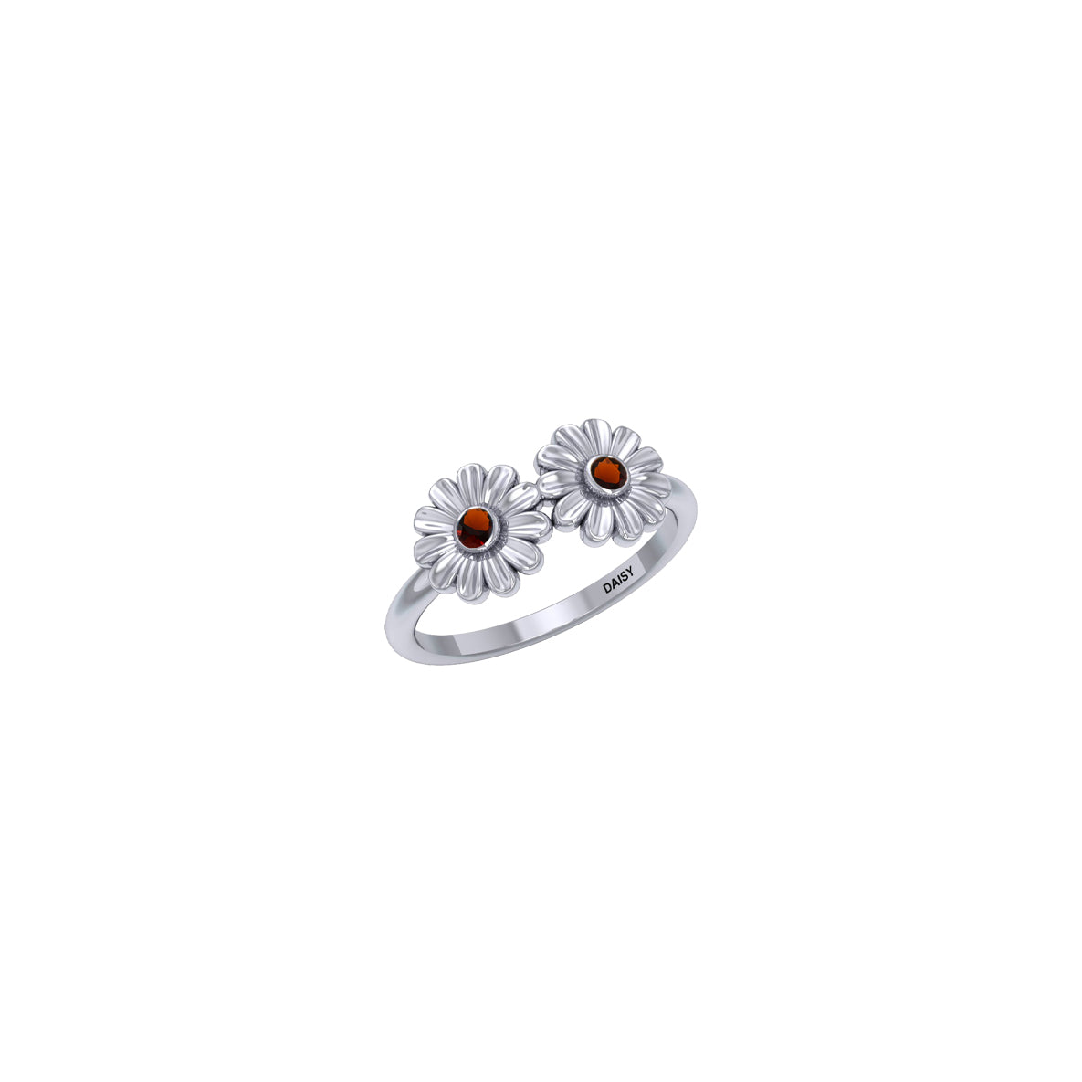 Daisy Sterling Silver Ring with Gemstones TRI2589