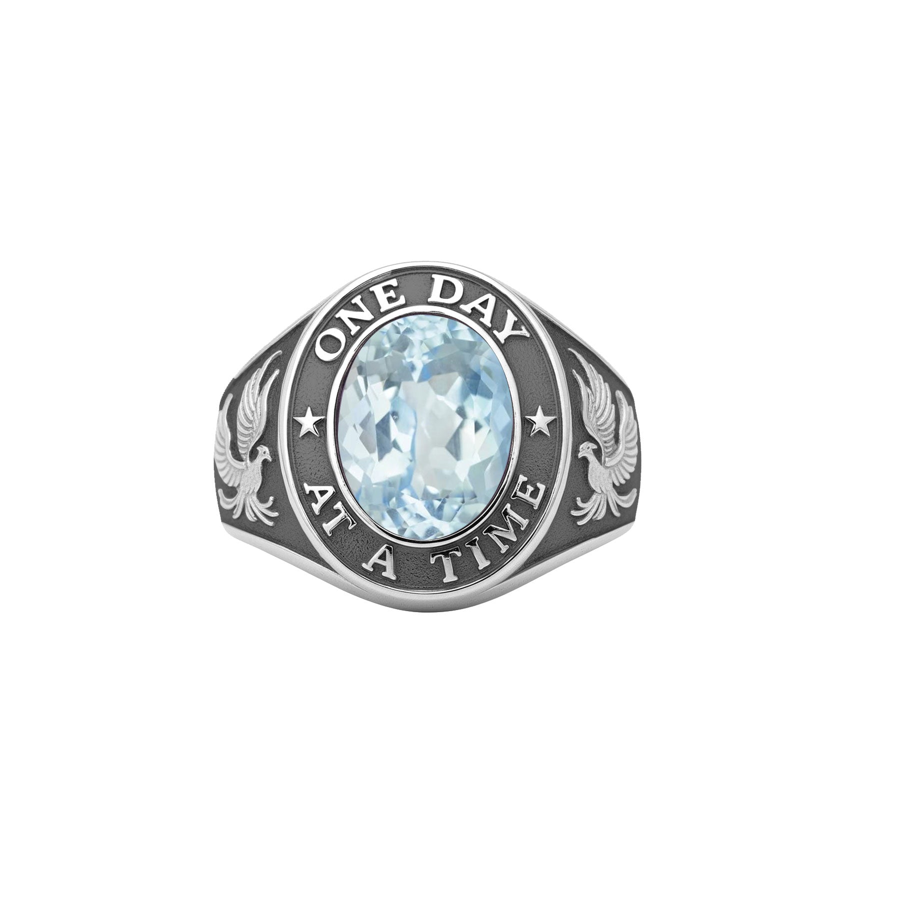 One Day at a Time with Phoenix Sterling Silver Ring with Gemstone TRI2593