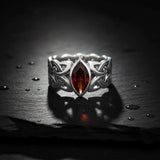 Borre Sterling Silver Ring with Marquise Gemstone by Courtney Davis