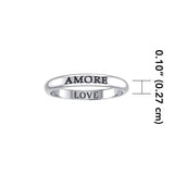 AMORE LOVE Sterling Silver Ring TRI610