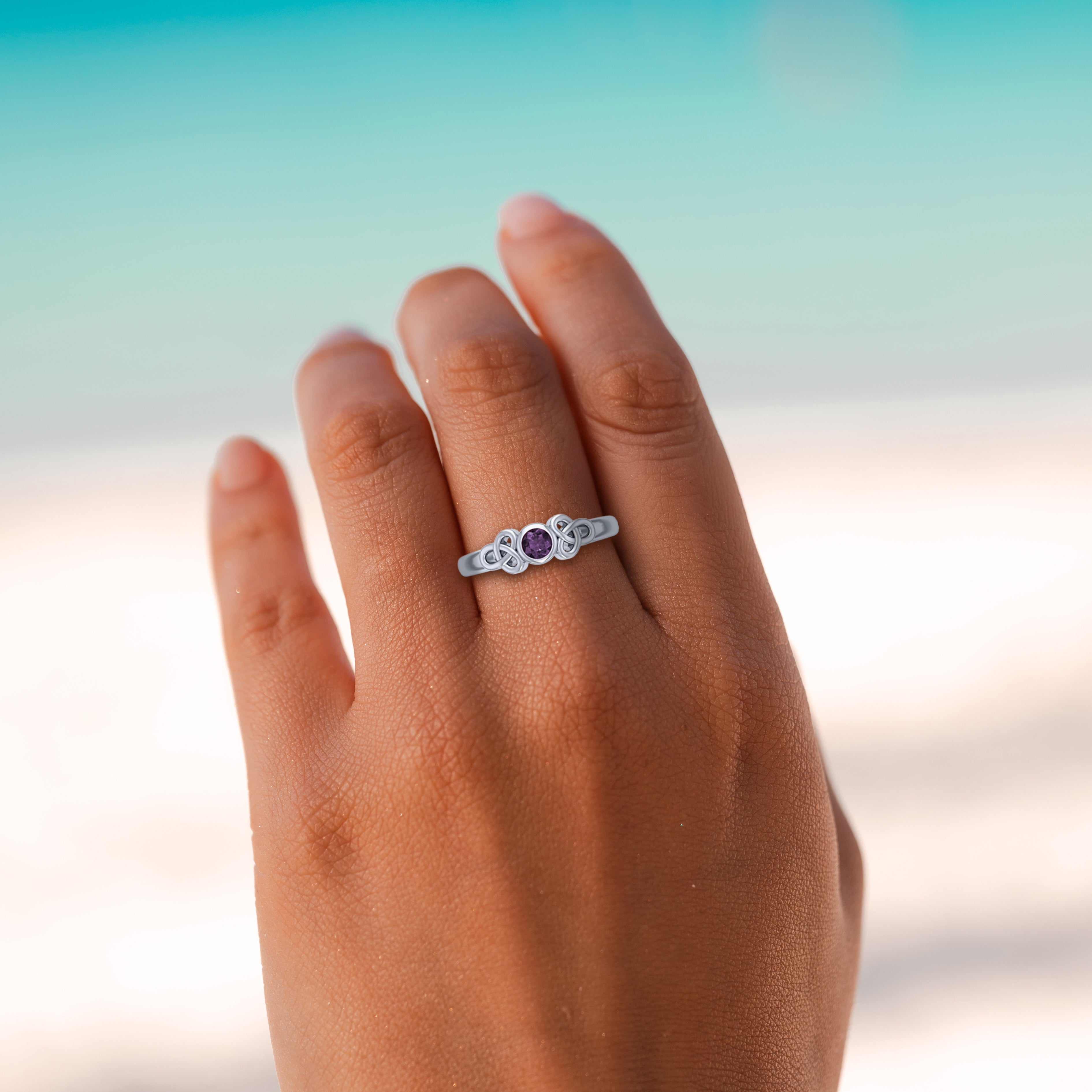 Celtic Trinity Knot with Gems TRI966