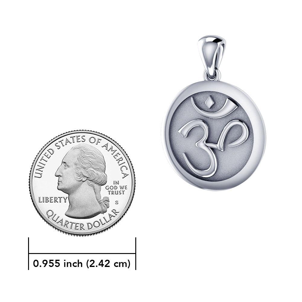 Om Silver Pendant with Chain Set TSE685 - Jewelry