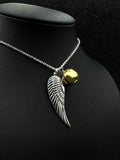 Angels Wing Chime Ball Sterling Silver Necklace TSE711P