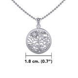Tree of Life Silver Pendant with Chain Set TSE723 - Jewelry