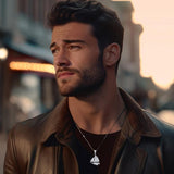 Sterling Silver Sailboat Pendant With Chain Set TSE750 - Jewelry