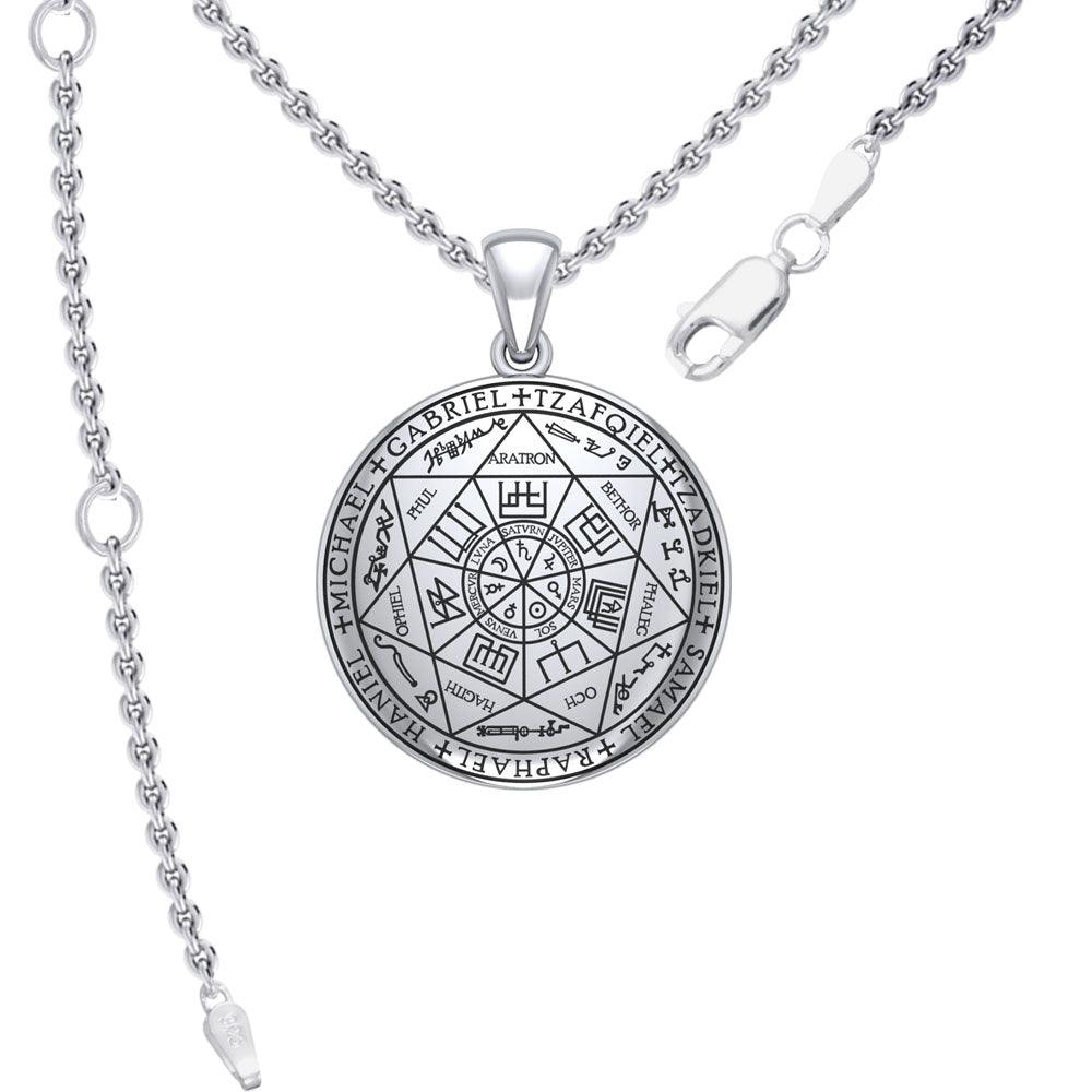 Experience Divine Guidance: The Seven Archangels Silver Pendant - Embrace Heavenly Protection and Spiritual Connection TPD6173 - Jewelry