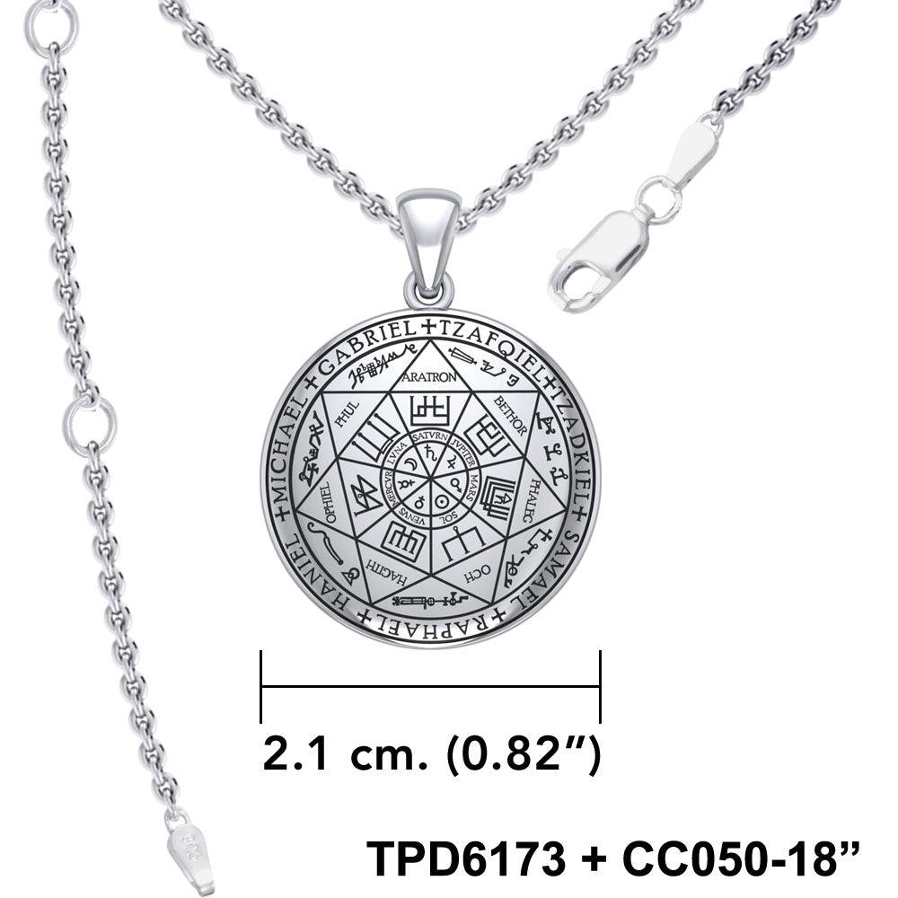 Experience Divine Guidance: The Seven Archangels Silver Pendant - Embrace Heavenly Protection and Spiritual Connection TPD6173 - Jewelry