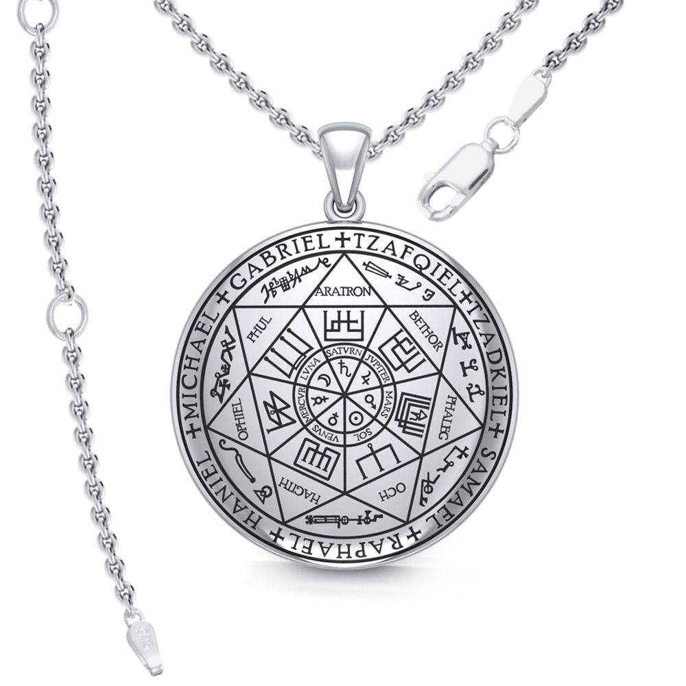 Experience Divine Guidance: The Seven Archangels Silver Pendant - TPD5154 | Embrace Heavenly Protection and Spiritual Connection - Jewelry