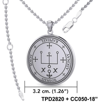 Sigil of the Archangel Raphael Sterling Silver Pendant TPD2820 - Jewelry