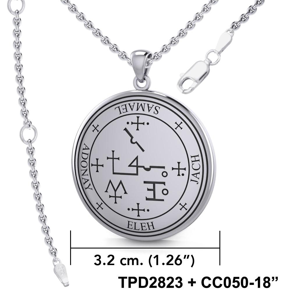 Sigil of the Archangel Samael Sterling Silver Pendant TPD2823 - Jewelry