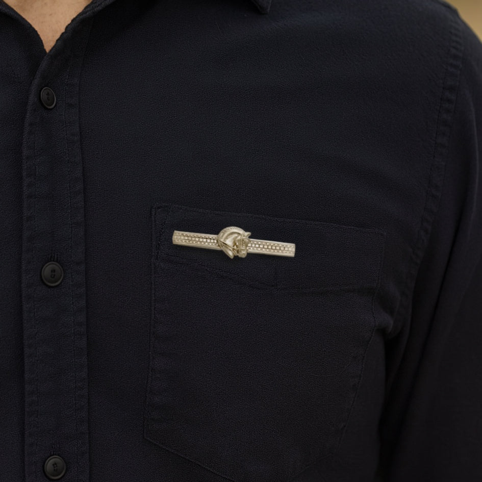 Horse Head Sterling Silver Brooch TBC073