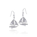 Sail Far with the Majestic Schooner Silver Pendant Chain and Earrings Box Set SET071 - Jewelry