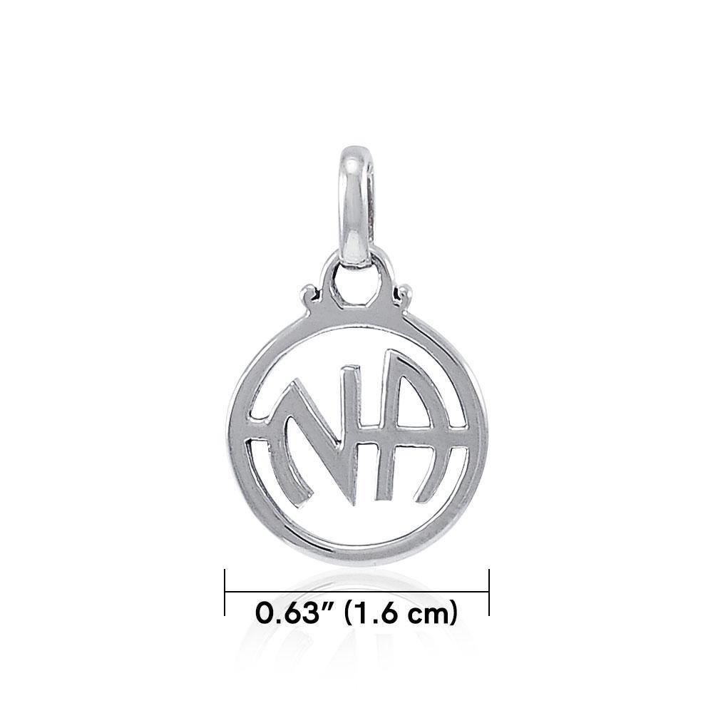 NA Recovery Solid White Gold Pendant WPD4341 - Jewelry